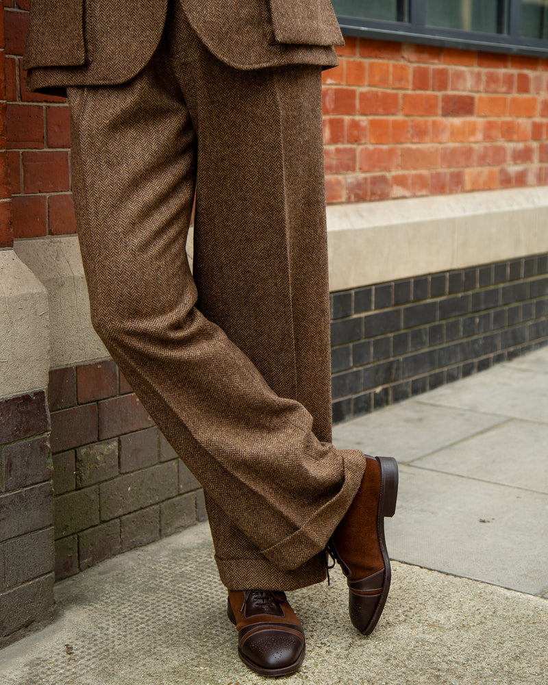 Walnut Shetland Gable Trousers