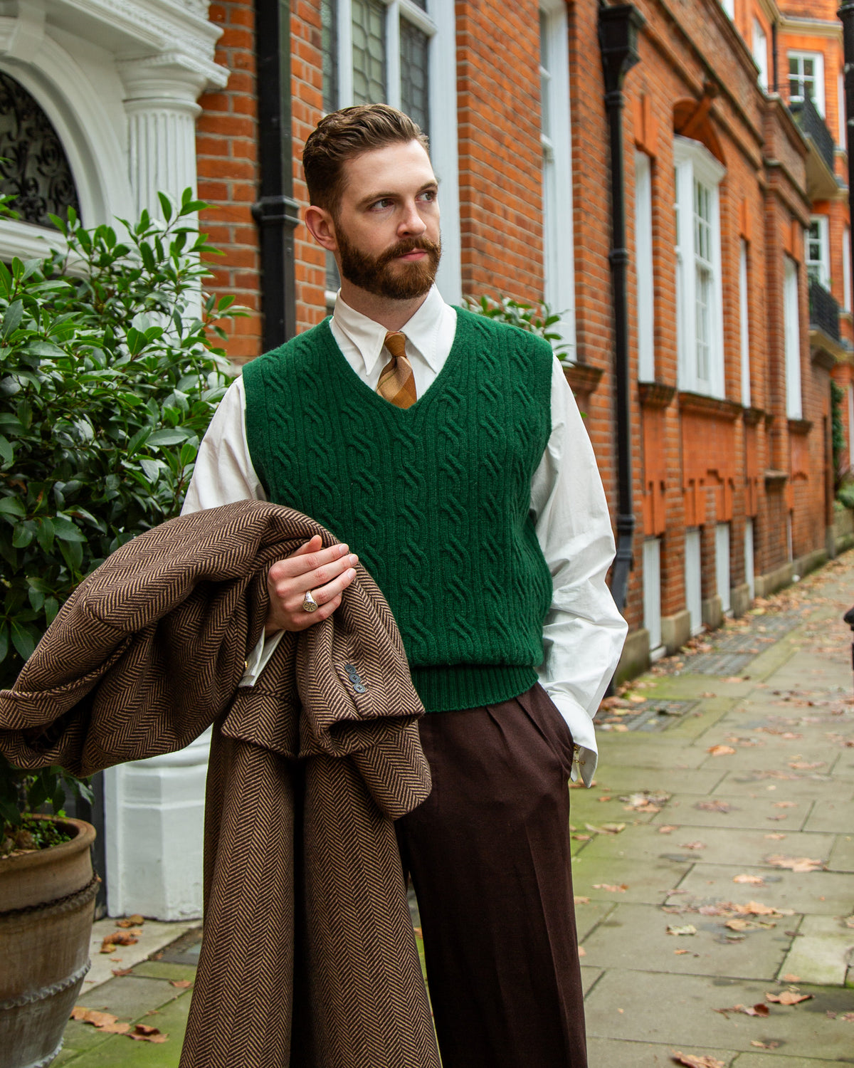 Cable Knit Vest