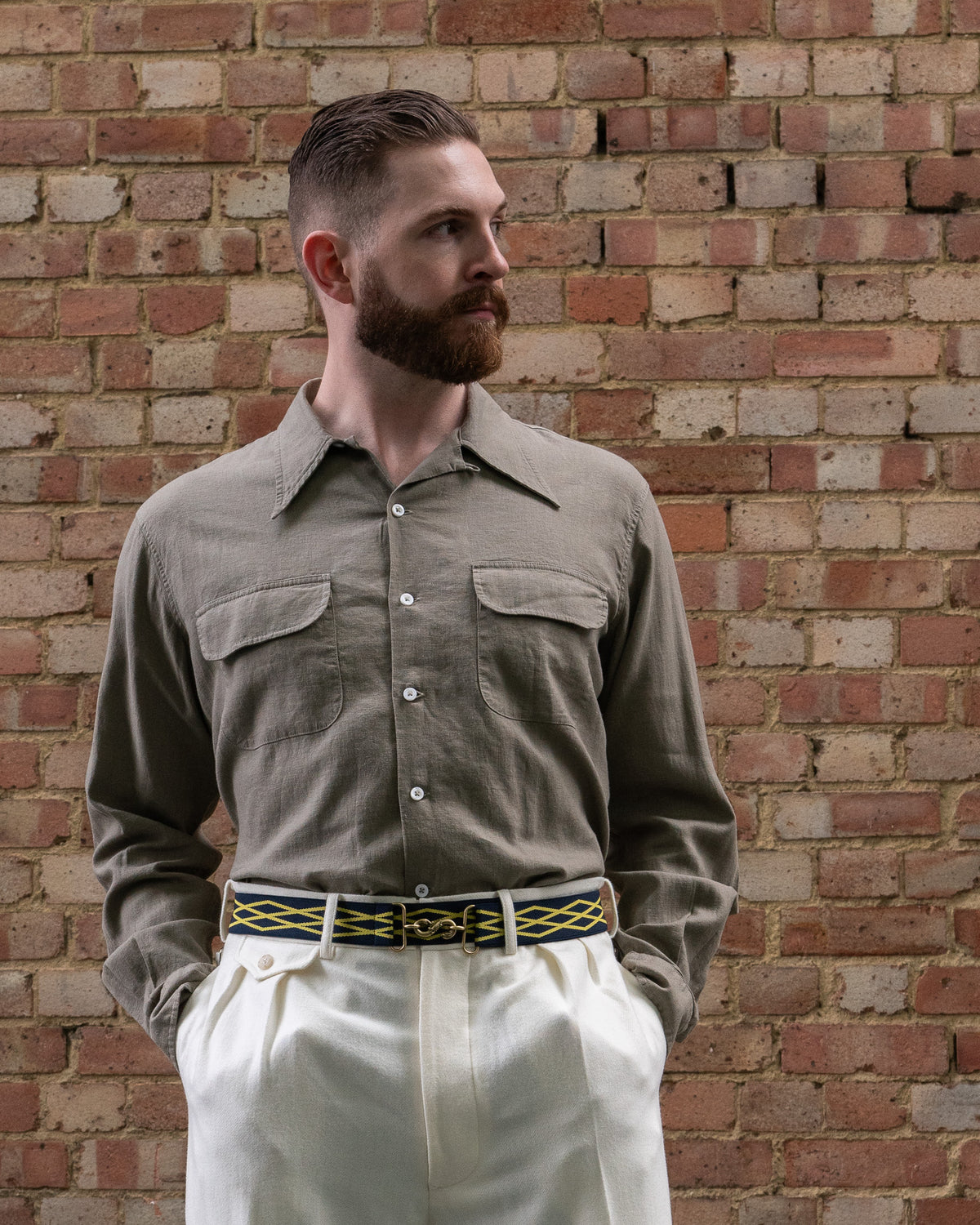 Rayon-Linen Camp Shirt