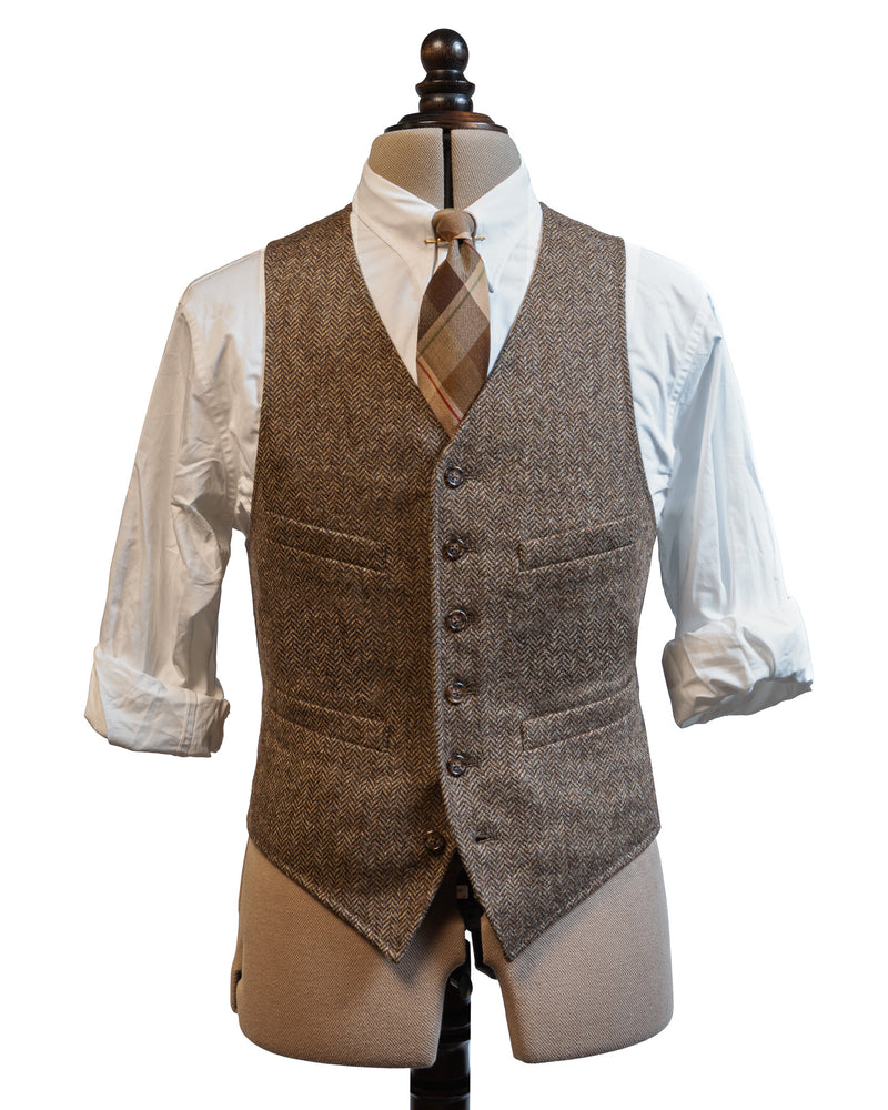 Walnut Shetland Gable Waistcoat