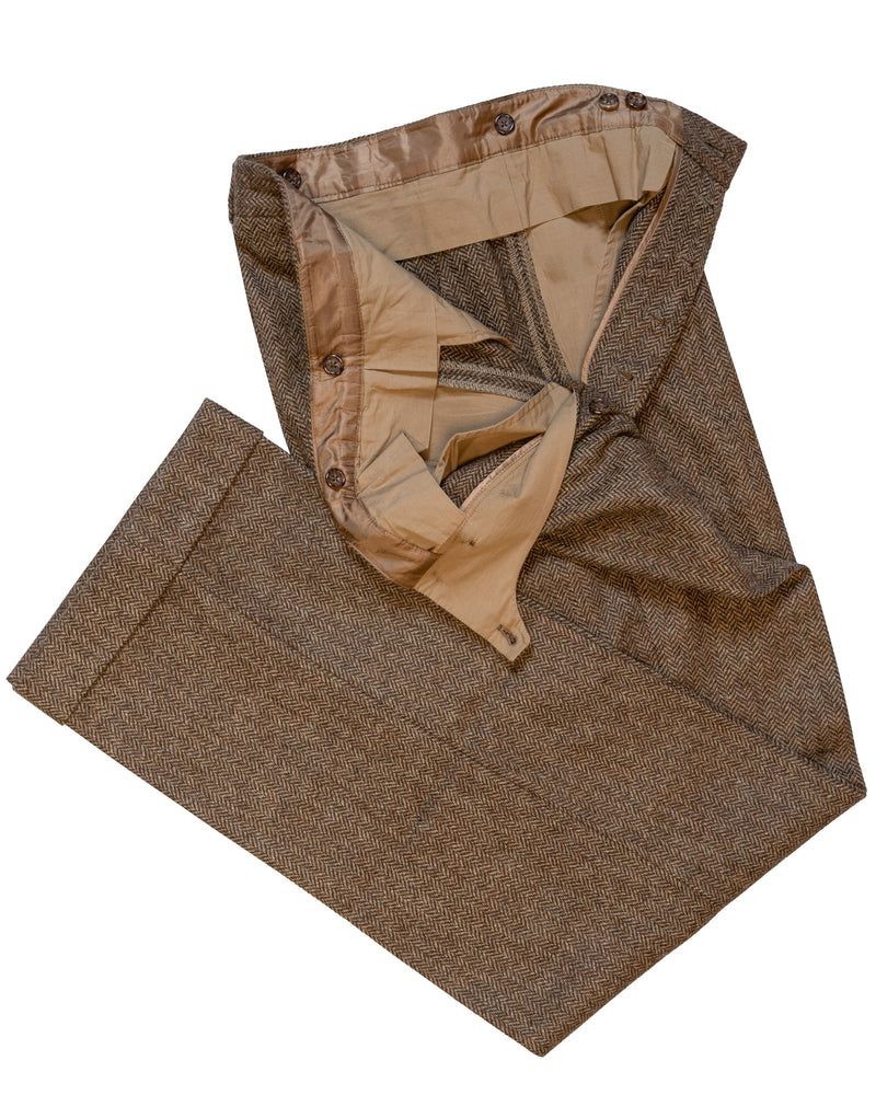 Walnut Shetland Gable Trousers