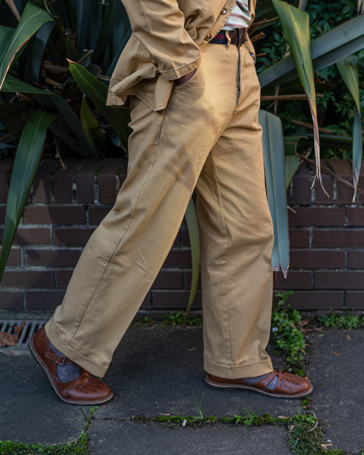 Herringbone Twill Work Trousers