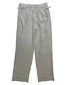 Wide Leg Grey Rayon Linen Trousers Size 34