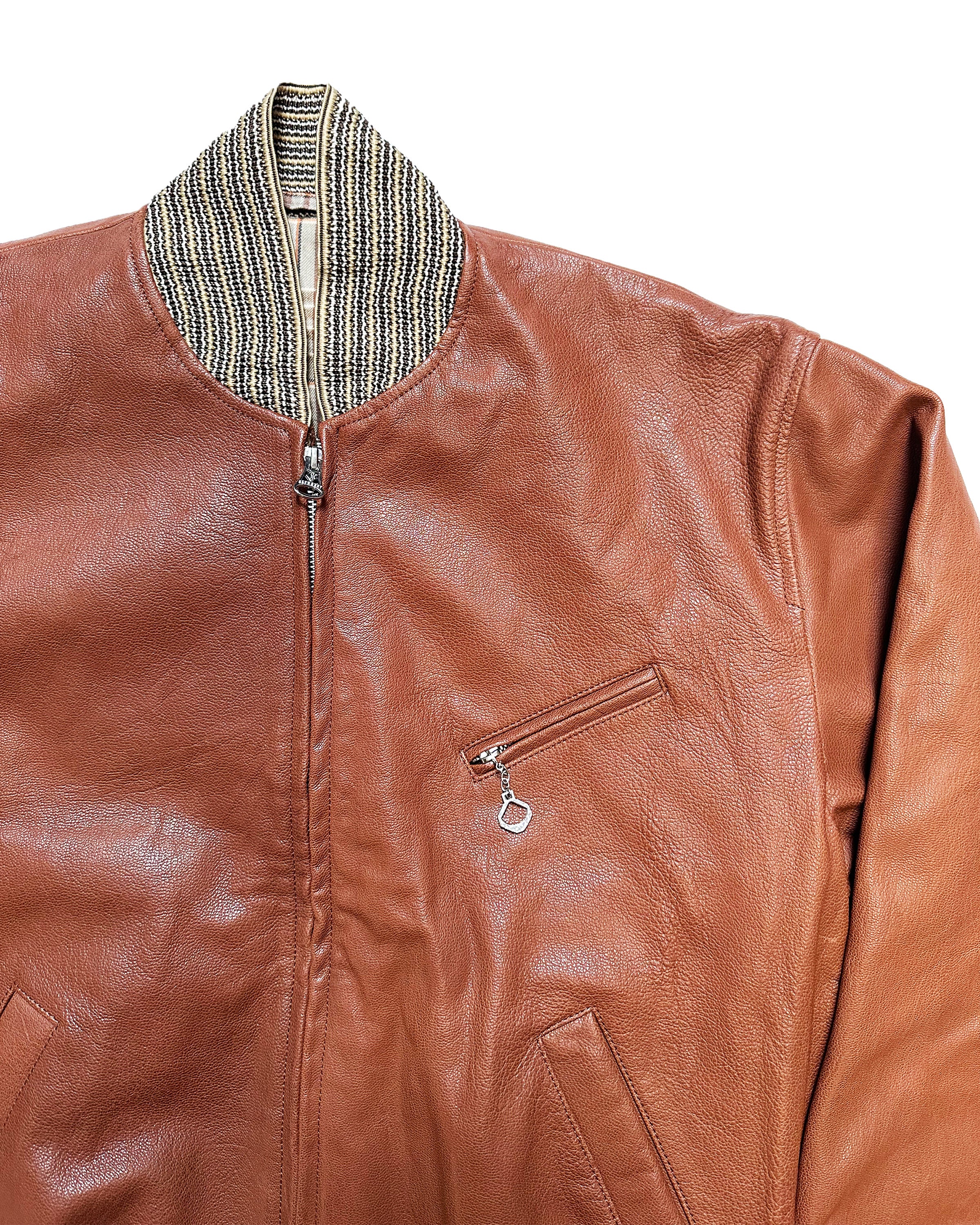 Sample Russet Goatskin Leather M1 Jacket Size 40