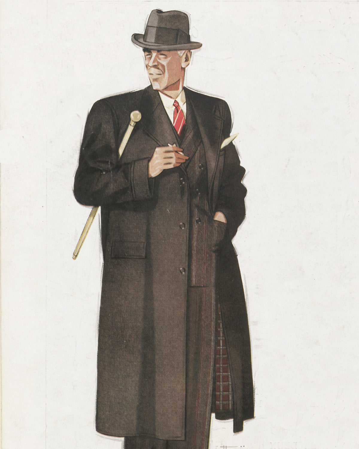 Vintage British Overcoat (1940s) SL-BF37