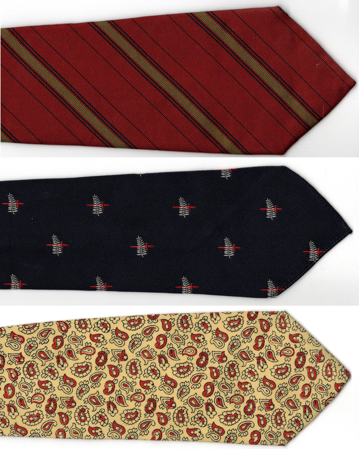 Vintage British Silk Ties x3 SL-ST4