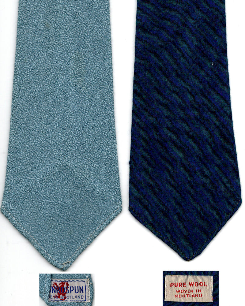 Vintage British Wool Ties x4  SL – T27