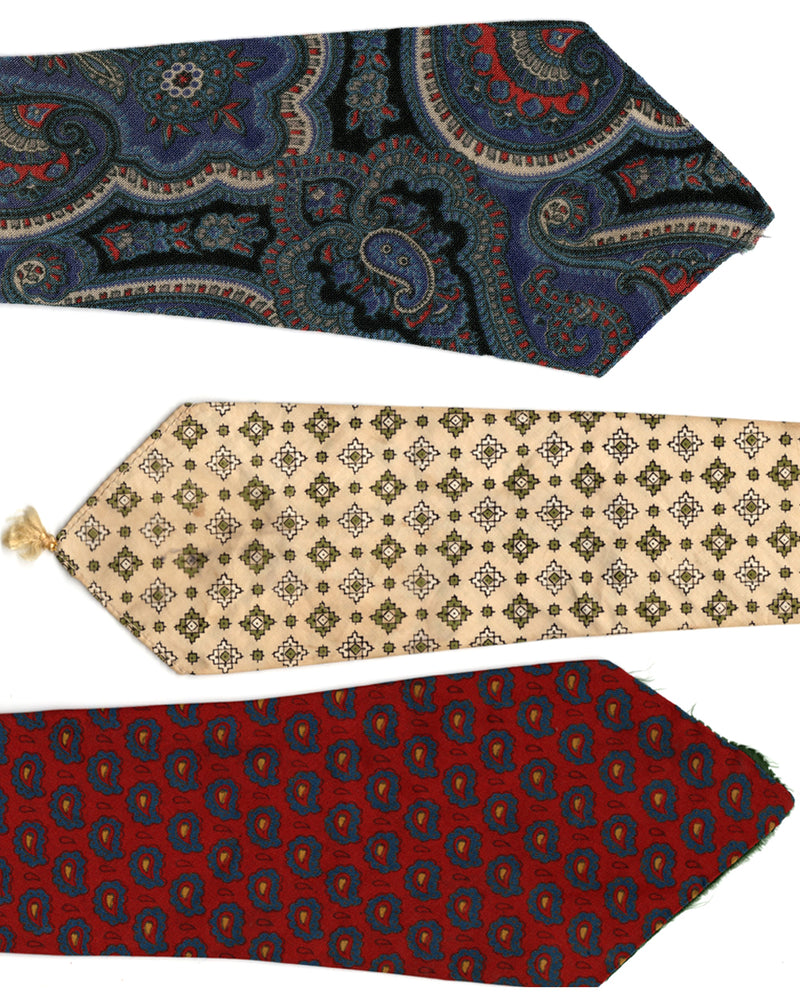 Vintage 1930s/1940s/1950s British Ties x3 SL-T5