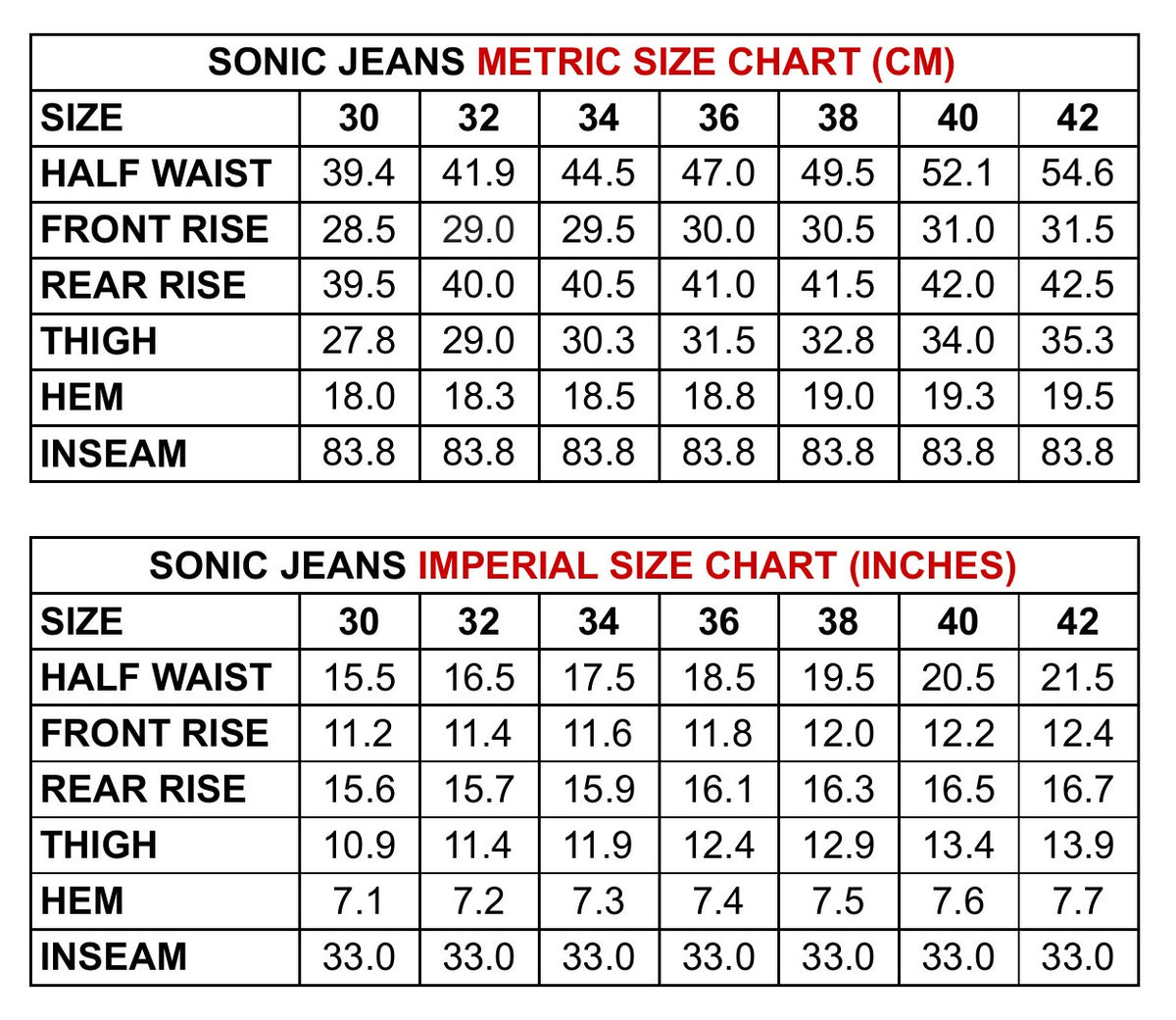 Sonic Jeans