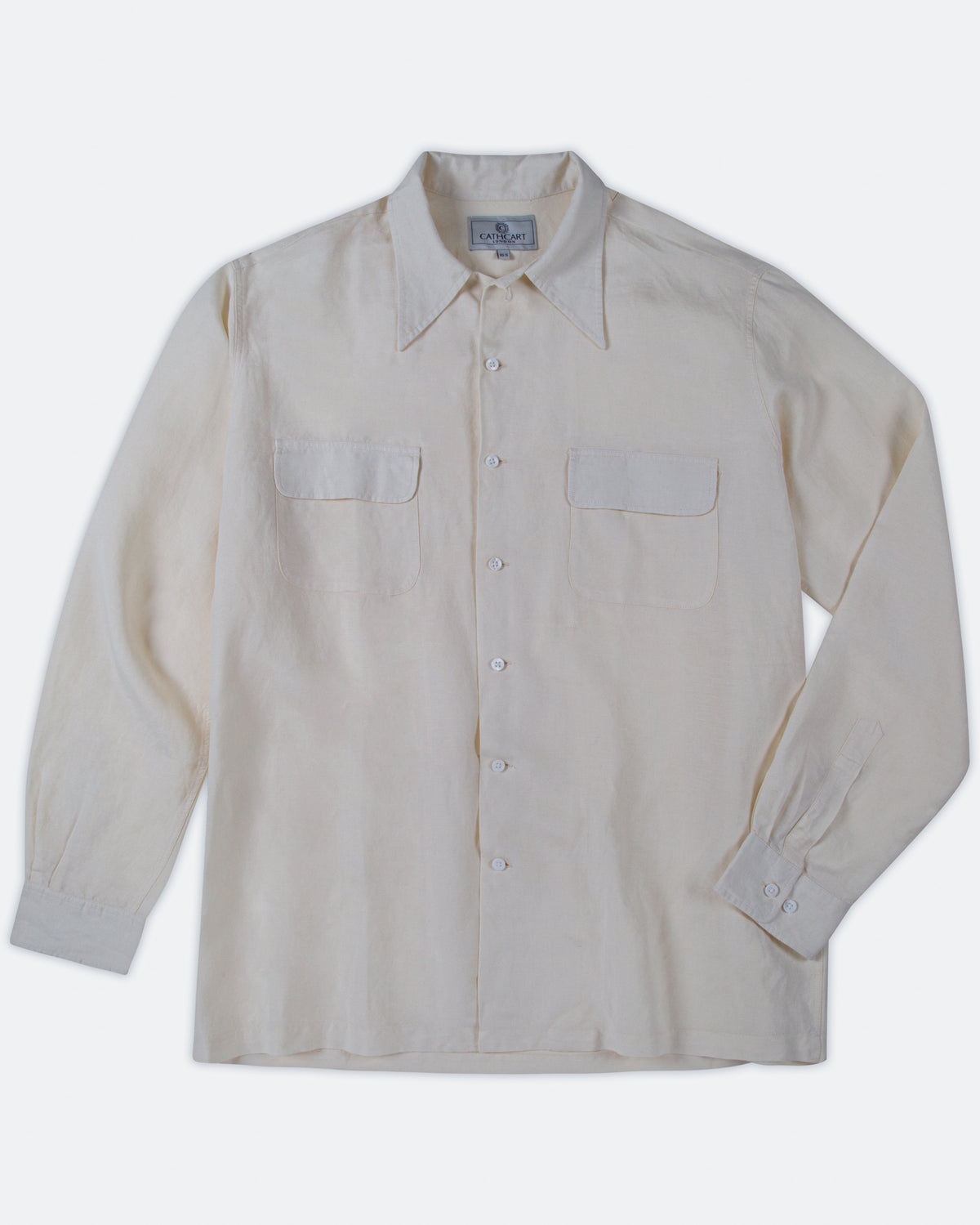 Linen-Rayon Camp Shirt